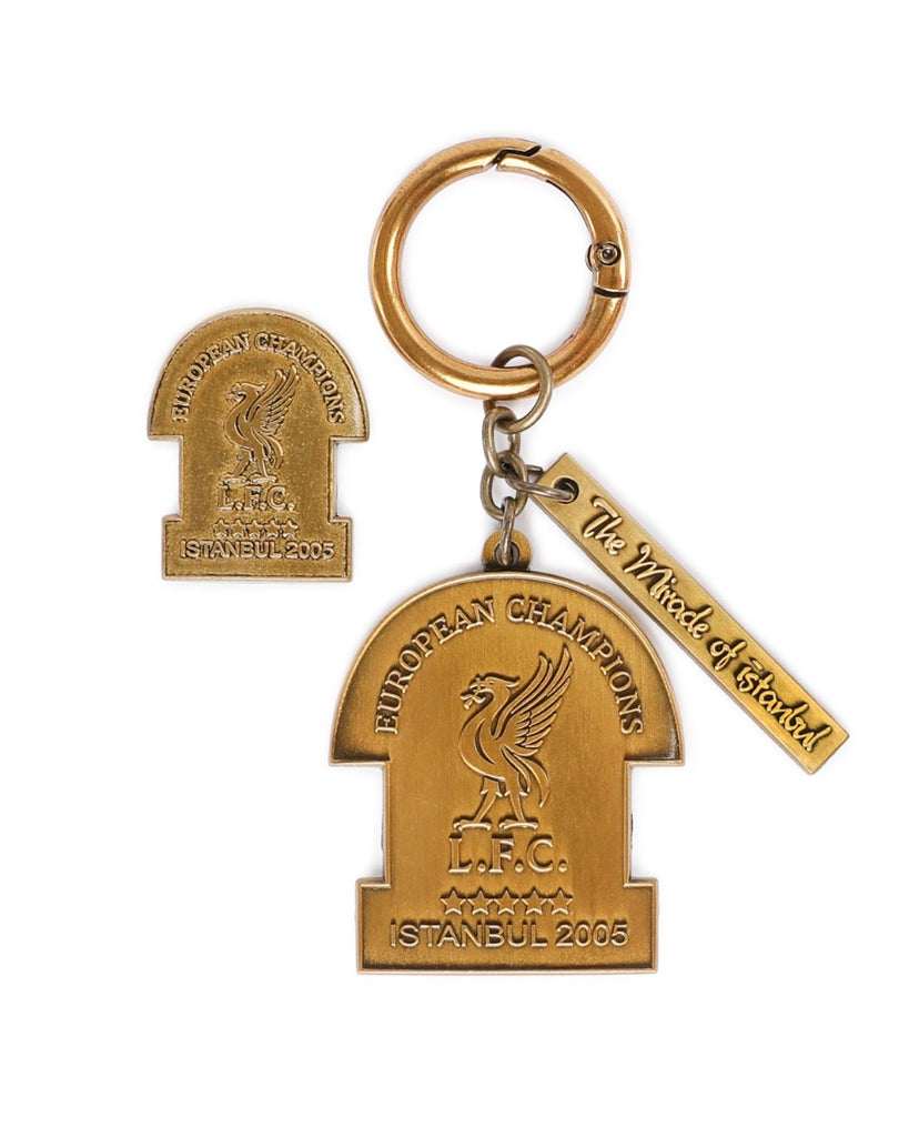 LFC Istanbul 2005 Badge and Keyring Set