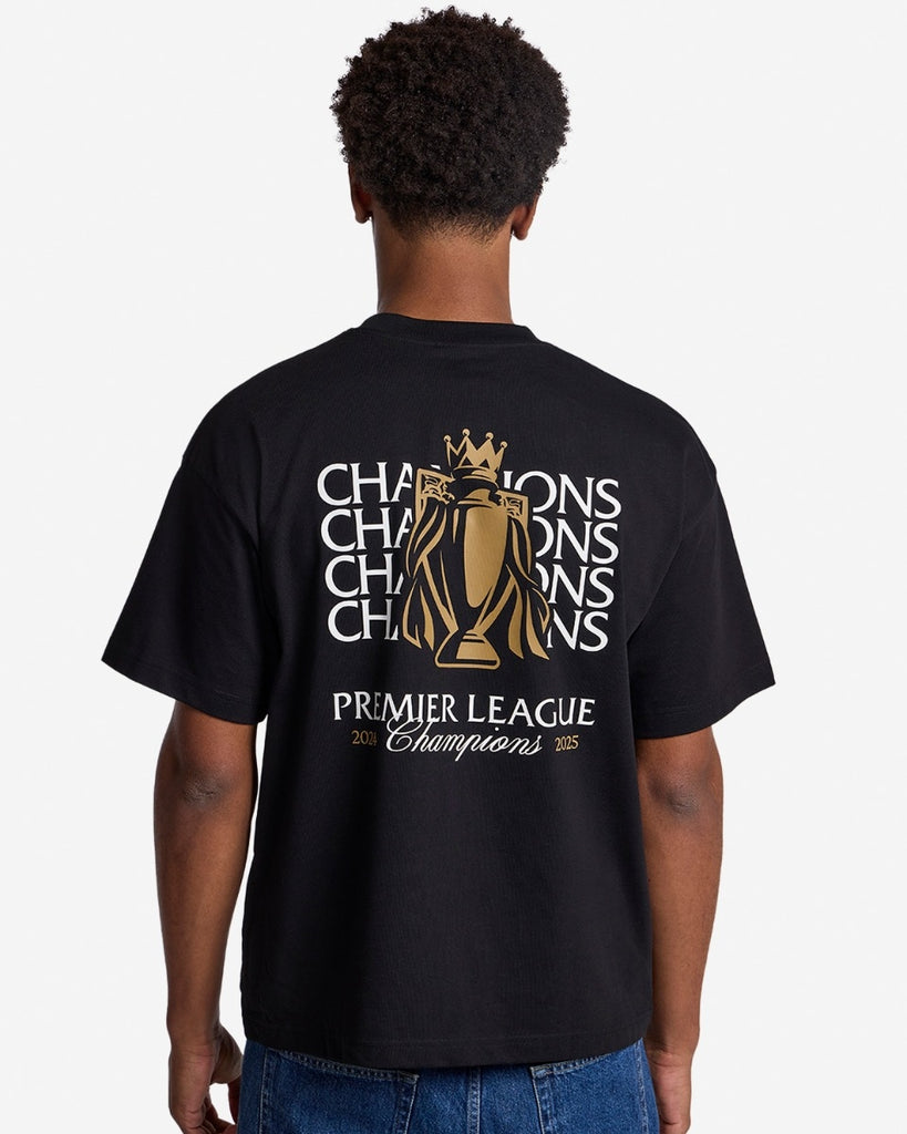 LFC Mens Champions Trophy Oversize Graphic Tee Black