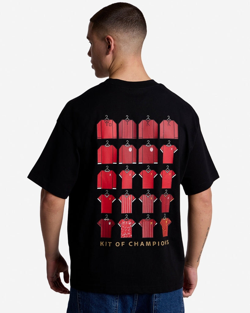 LFC Mens Kits of Champions Oversize Graphic Tee Black