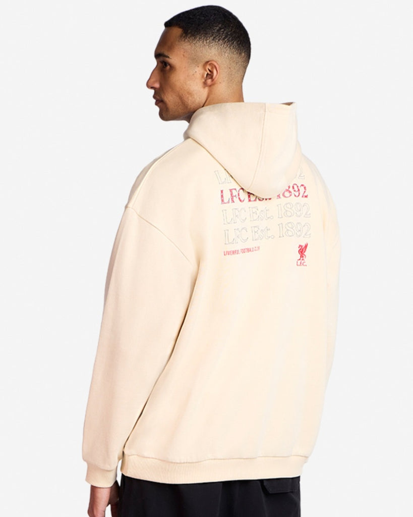 LFC Mens Oversized Est. 1892 Hoodie Cream