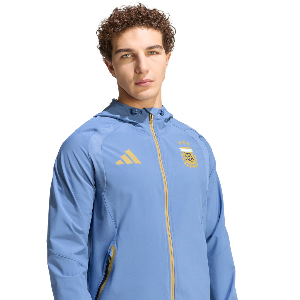 Argentina Adult World Cup 2026 Tiro Travel Full Zip Windbreaker