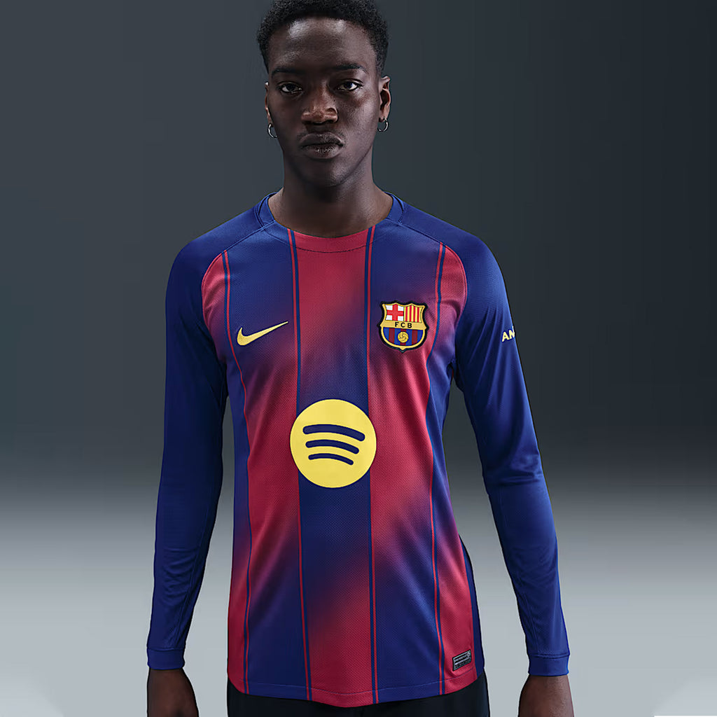 Barcelona Adult 2025/26 Stadium Home LS Jersey