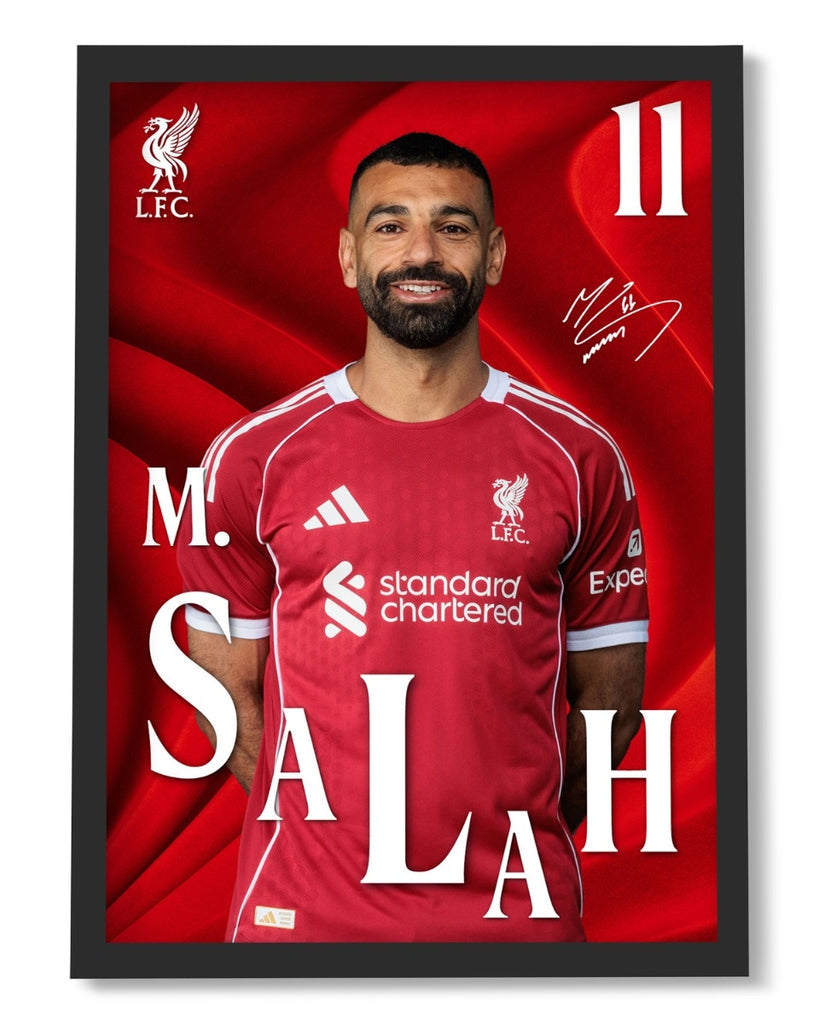 LFC 25/26 Salah Framed Picture