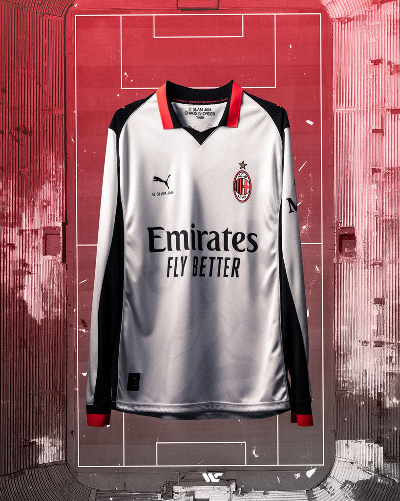 AC Milan X Slam Jam Adult 2025/26 Silver Fourth Kit