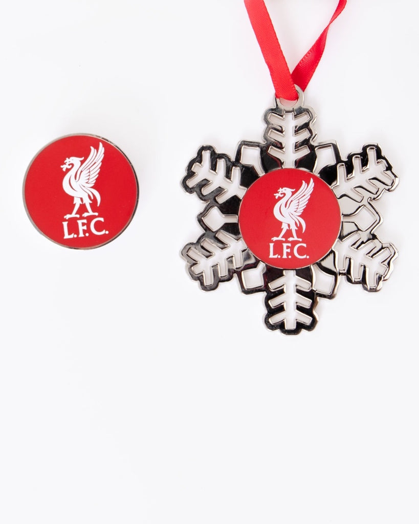LFC Metal Snowflake Decoration With Badge