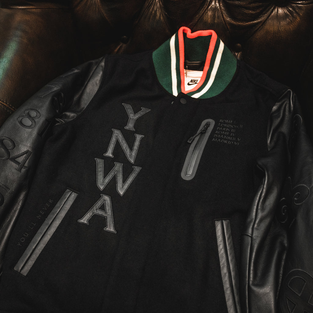 lfc nike mens black bomber jacket