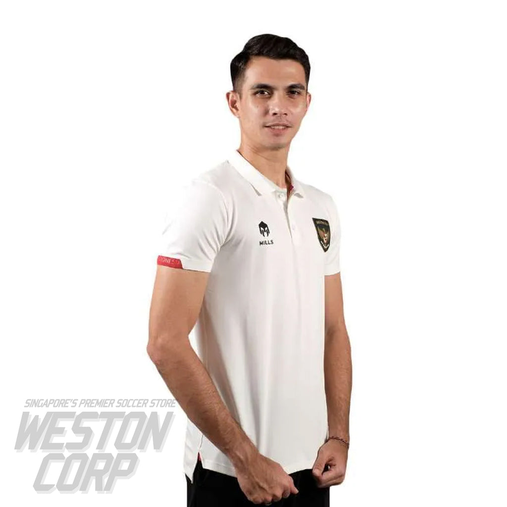 Indonesia Adult 2022 White Polo Shirt
