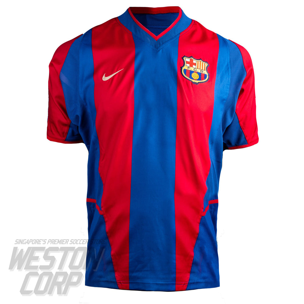 Barcelona Adult 2002-03 SS Home Shirt(Player Version)