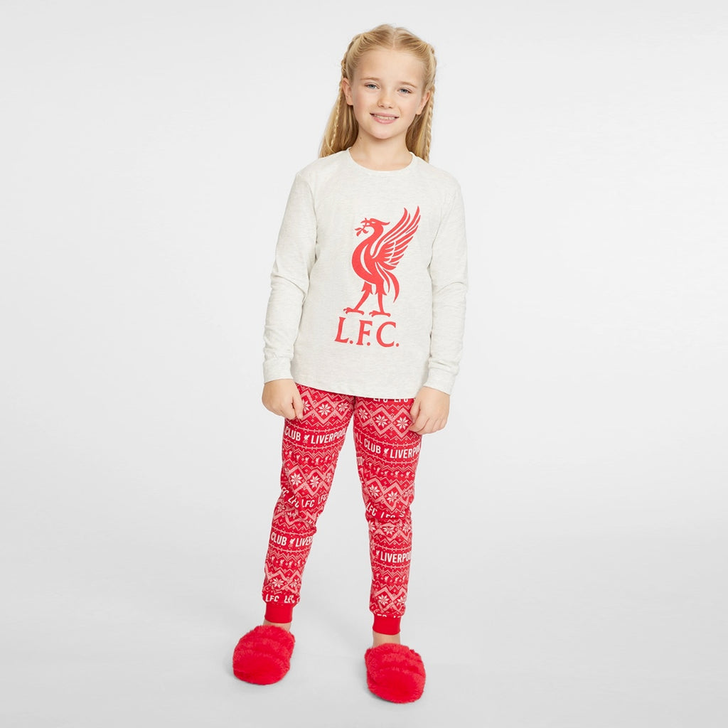 LFC Junior Red Liverbird Family Christmas Pyjamas