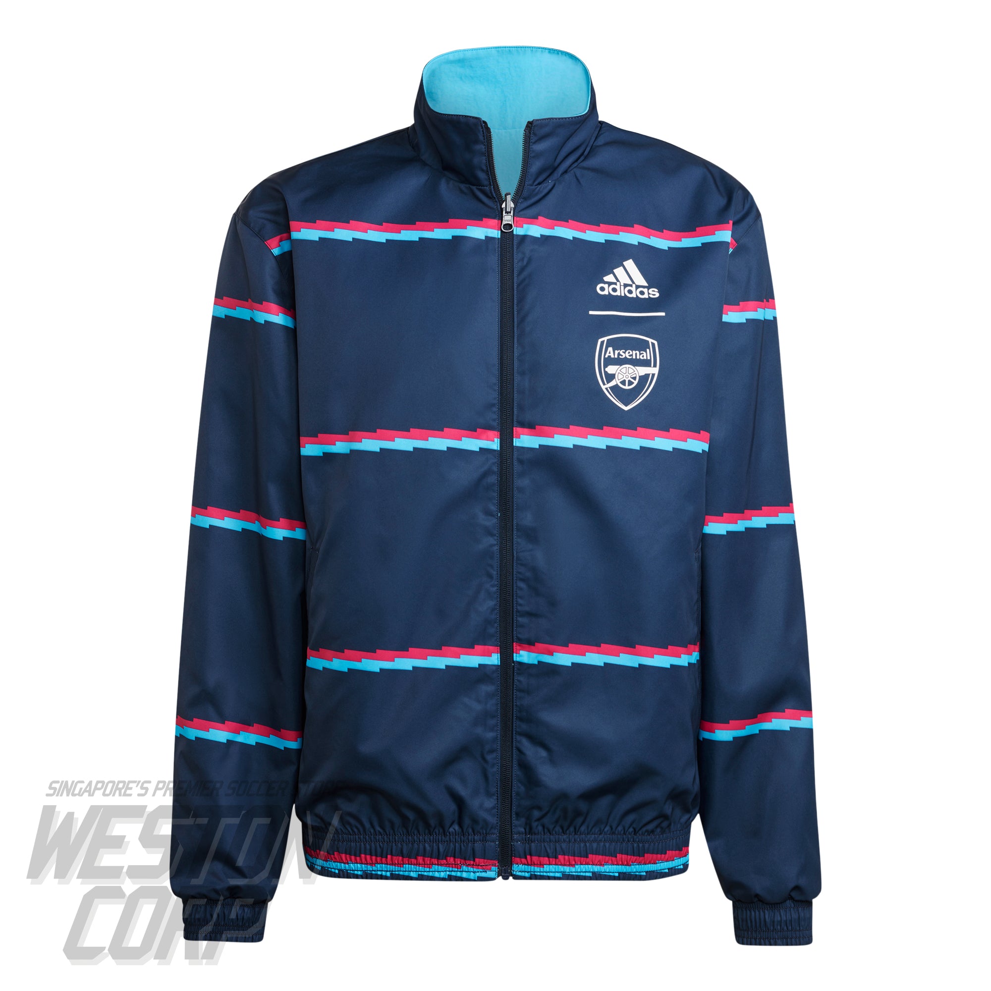 Arsenal 90/92 Adidas Retro Track Jacket - Football Shirt Culture