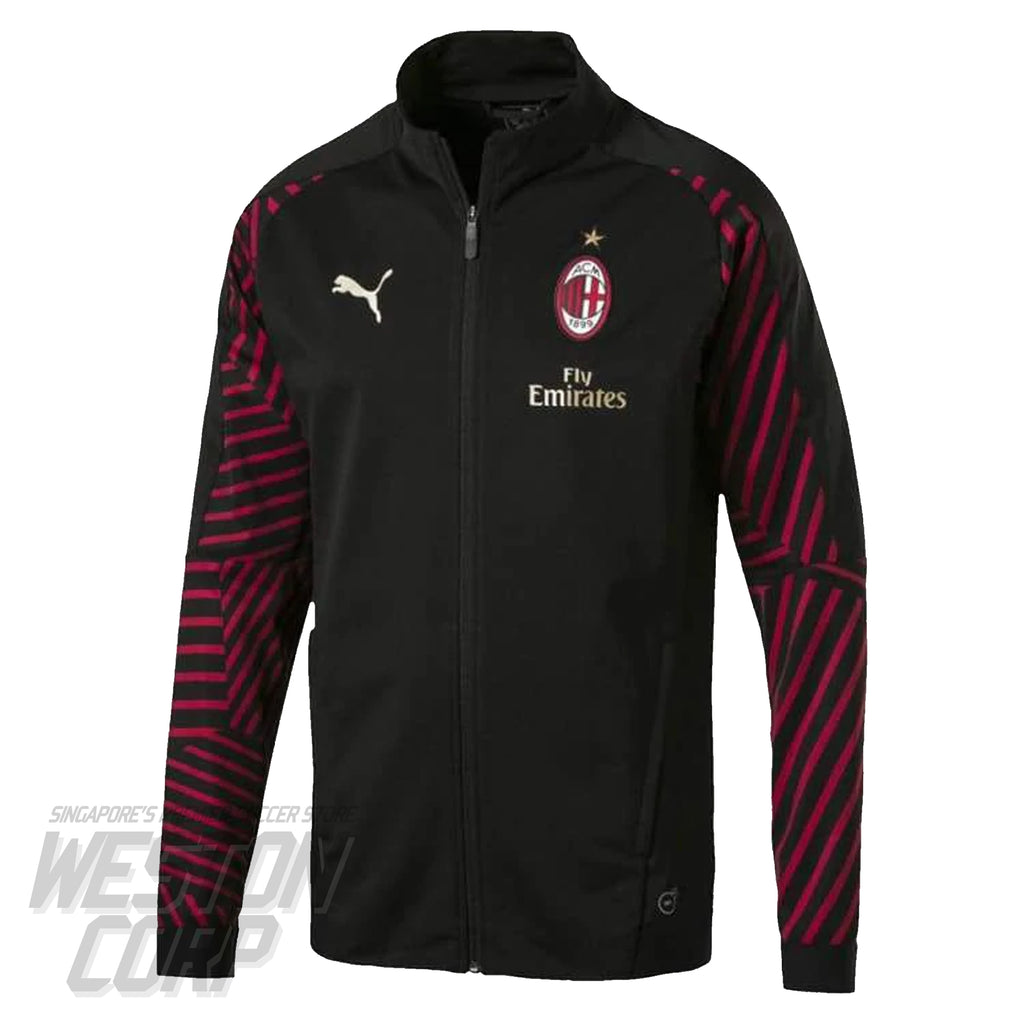 AC Milan Adult Stadium Jacket (Black)