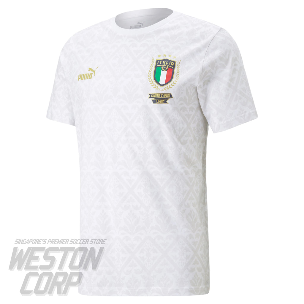 Italy Adult 2022 Graphic Winner Tee (Puma White/Nimbus Cloud)