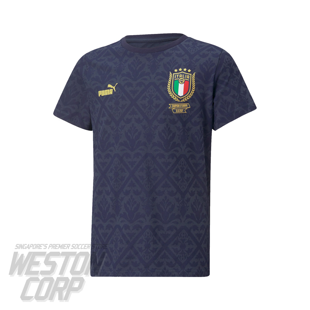 Italy Youth 2022 Graphic Winner Tee (Spellbound/Peacoat)