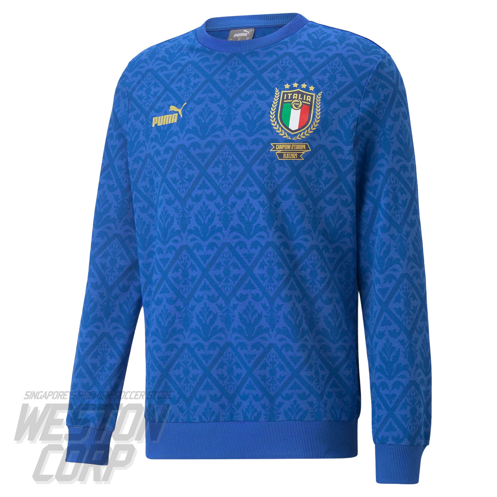 Italy Adult 2022 Graphic Winner Men's Sweatshirt (Team Power Blue/Lapis Blue)
