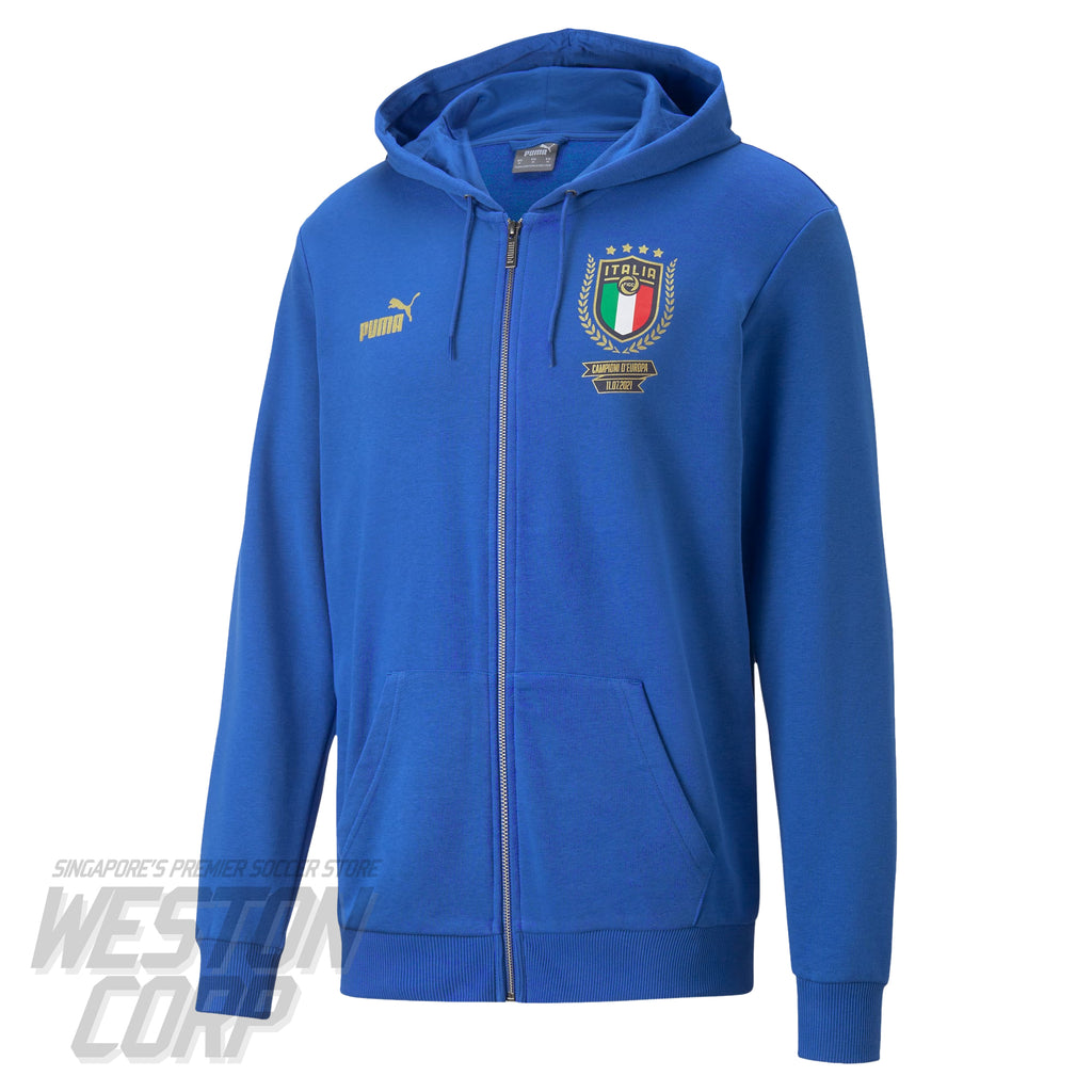 Italy Adult 2022 Winner Full-Zip Men's Hoody (Team Power Blue/Lapis Blue)