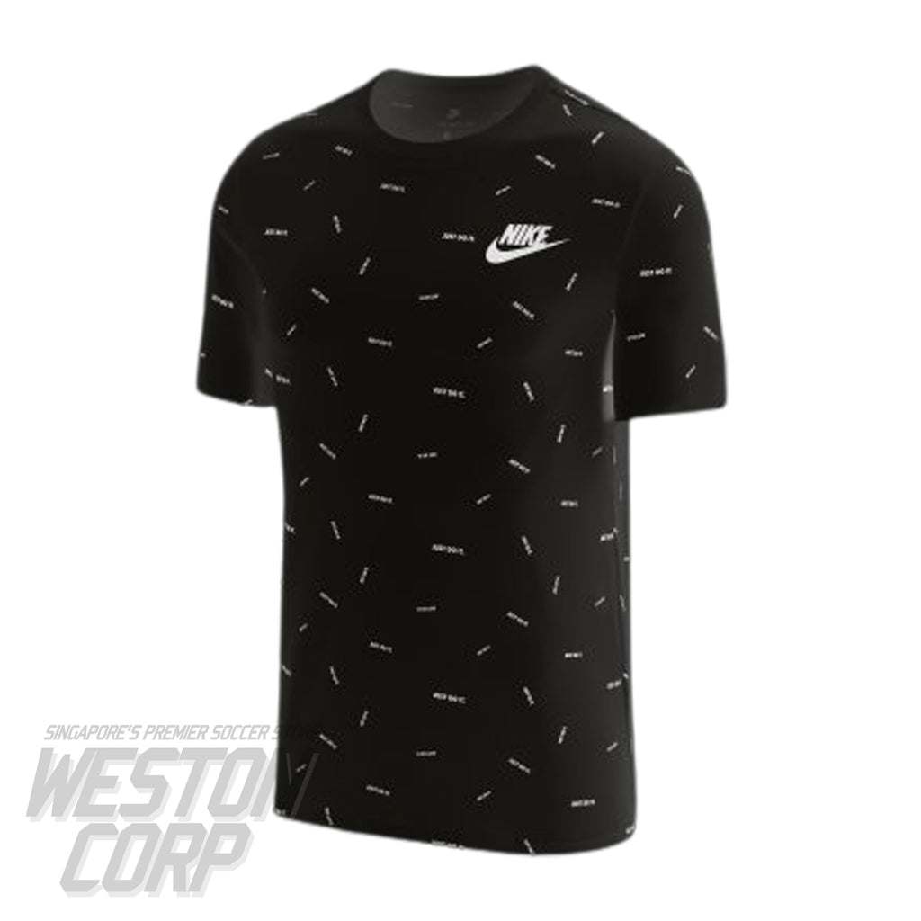 Nike Printed Men Black Tee