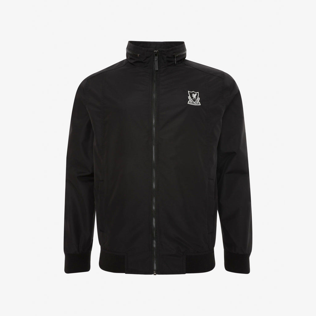LFC Mens Black Funnel Neck Harrington