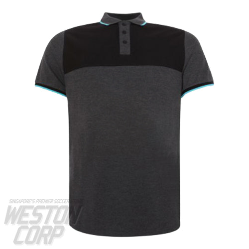 LFC Mens Neon Panel Grey Polo