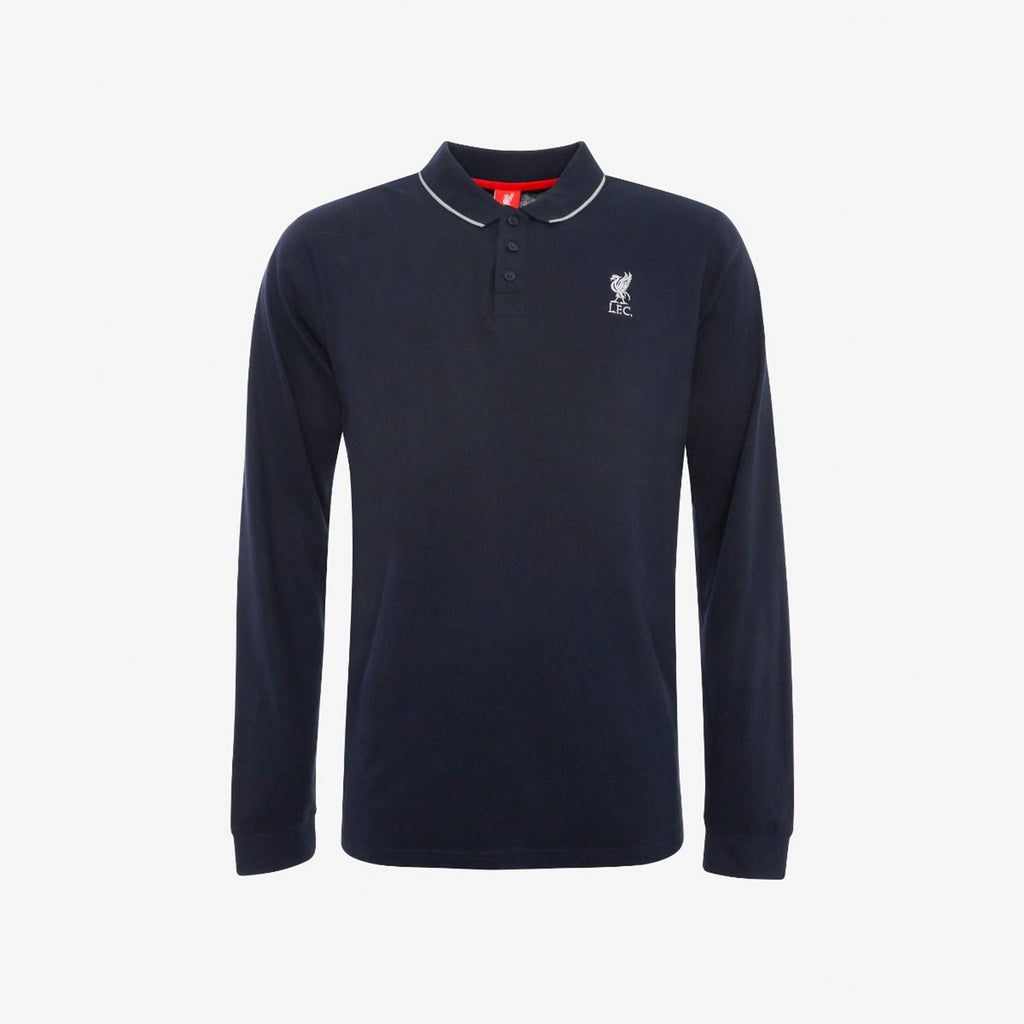 LFC Mens Navy Long Sleeve Polo