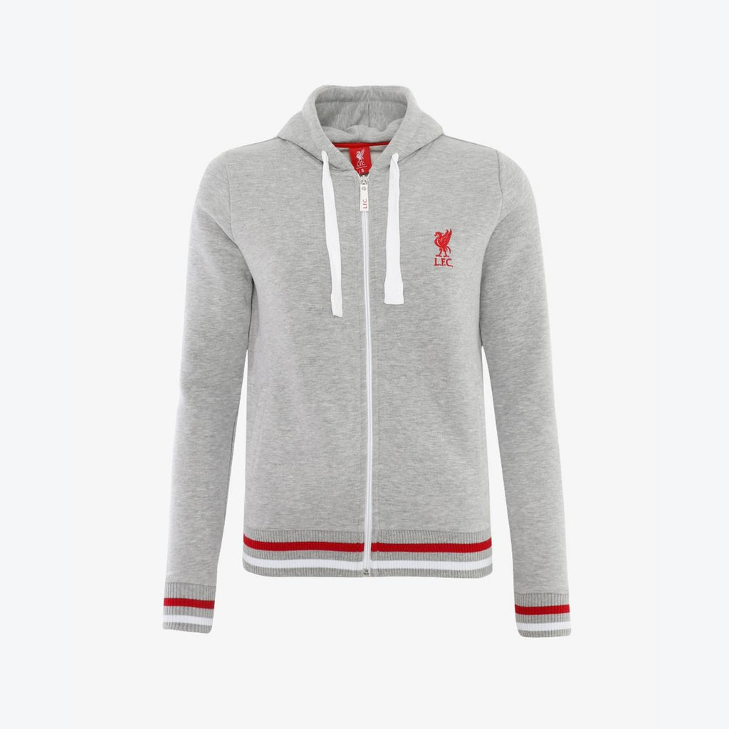 LFC Womens Zip Through Grey Marl Hoody