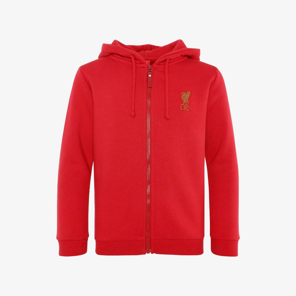 LFC Junior Red Zip Through Hoody