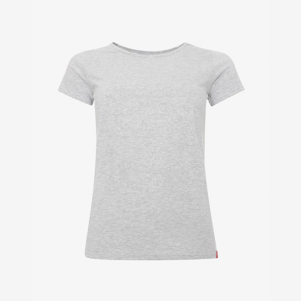LFC Womens Grey Marl Crest Tee