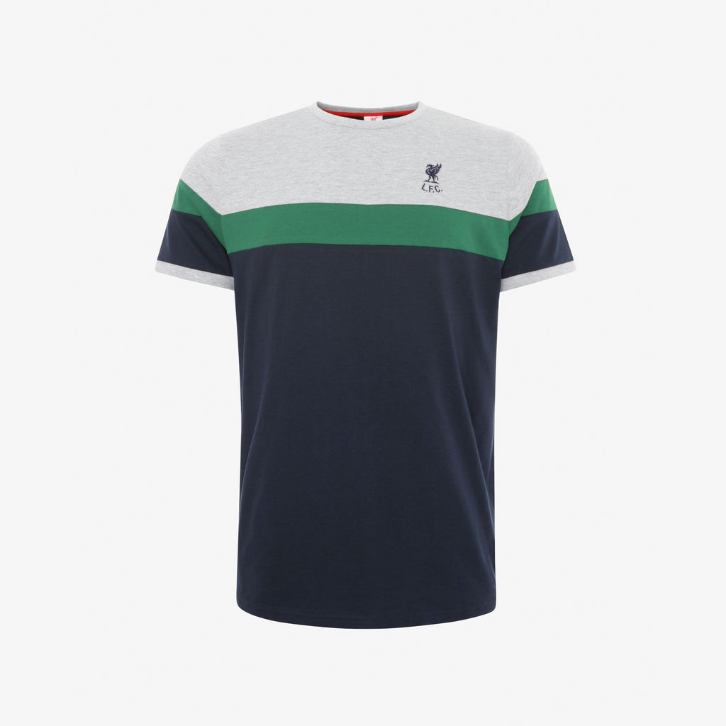 LFC Mens Navy Retro Panel Tee