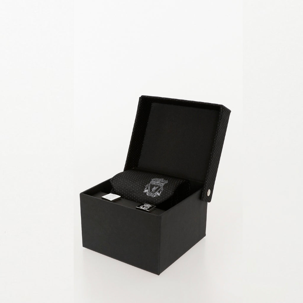 LFC Charcoal Tie & Cufflink Box Set