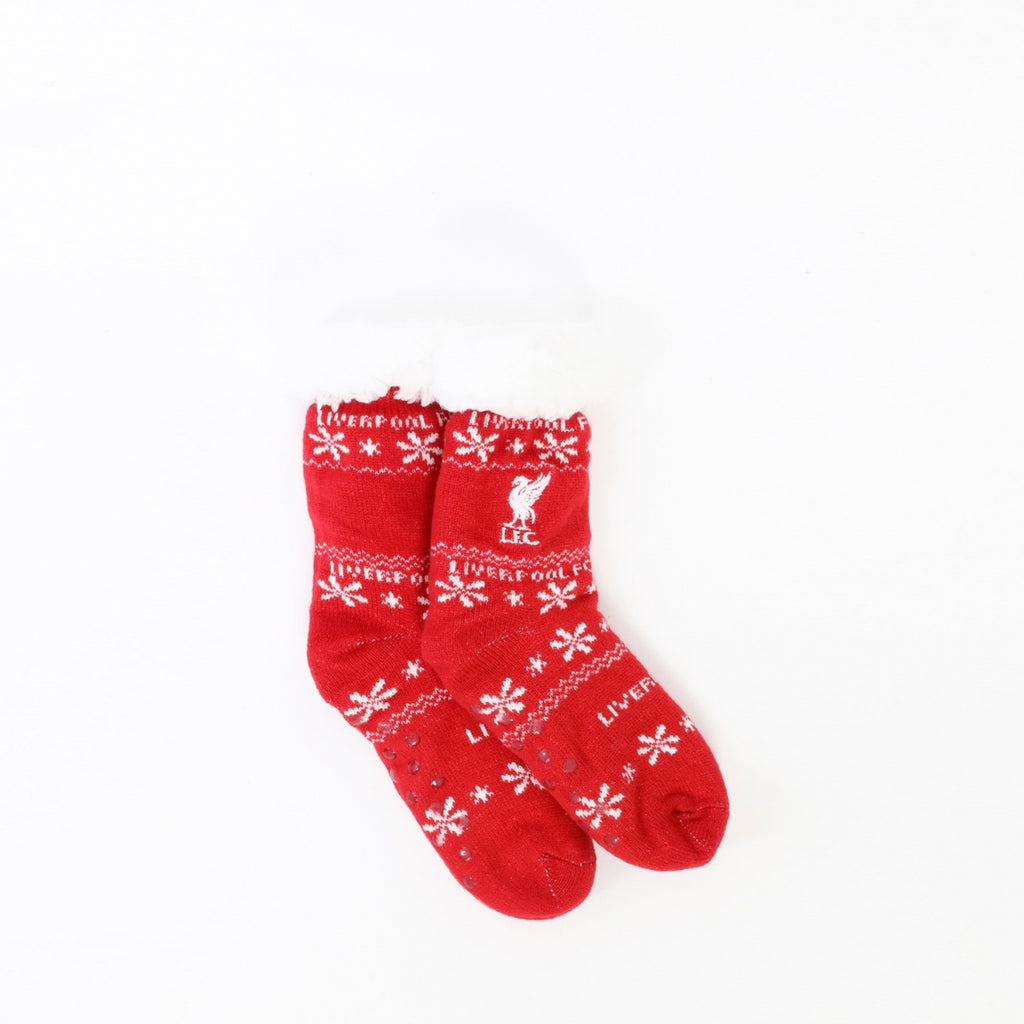 LFC Xmas Slipper Socks