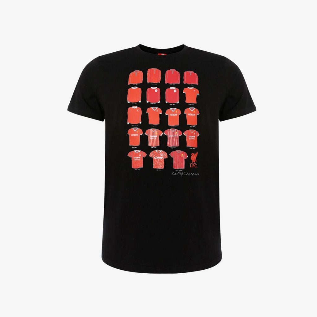 LFC Mens Retro Kit Of Champions Tee Black