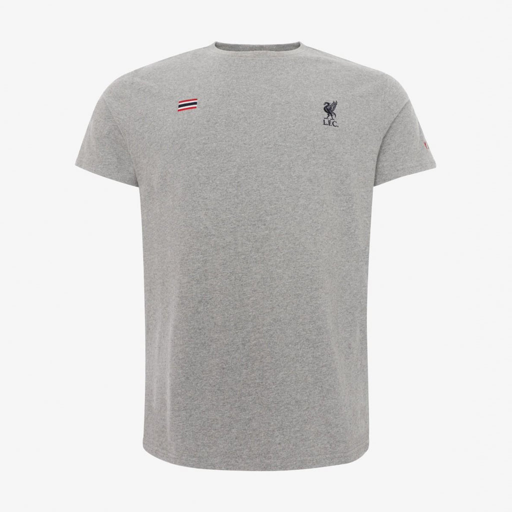 LFC Adults Grey Marl Thailand Flag Tee