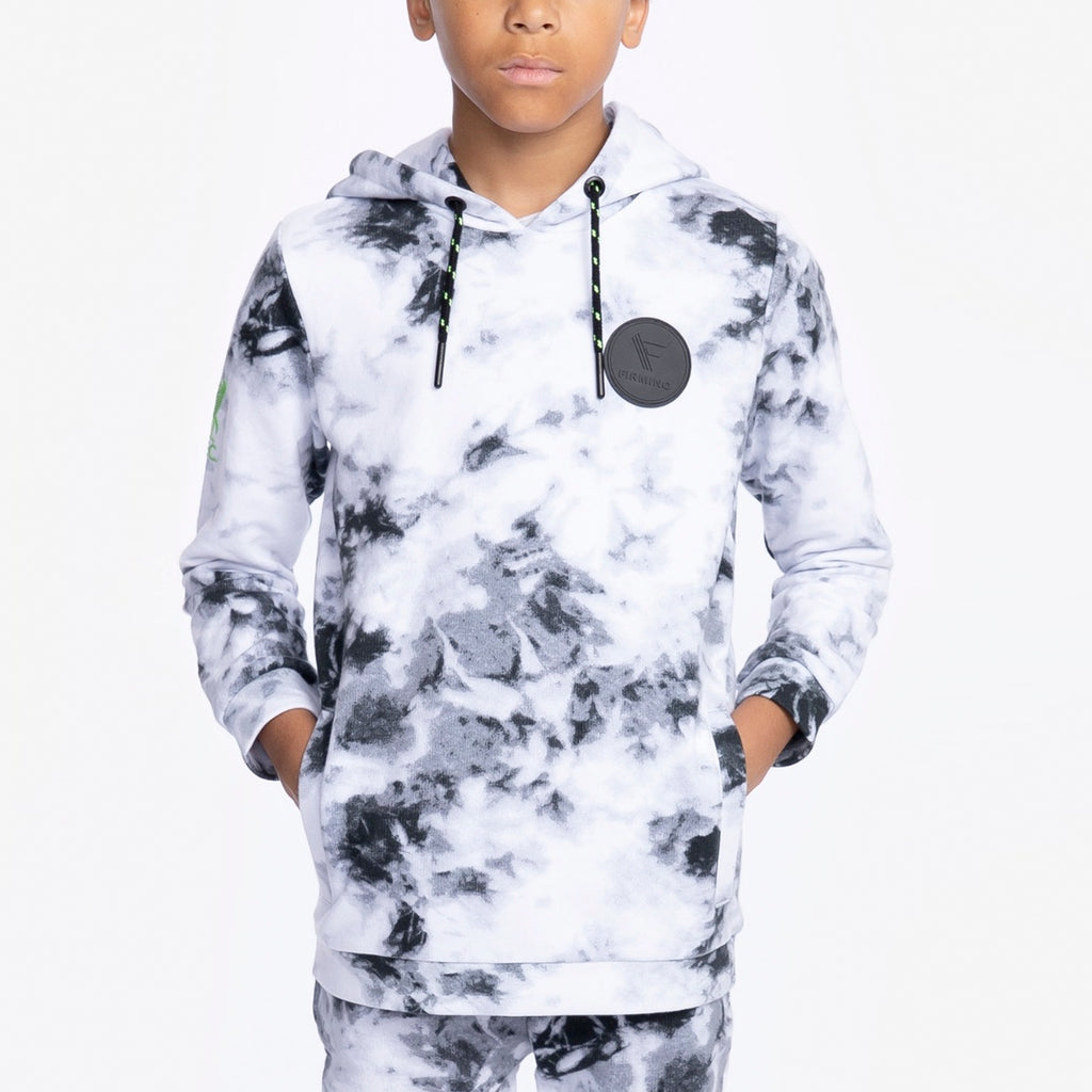 LFC Junior Firmino Black TIe Dye Hoody
