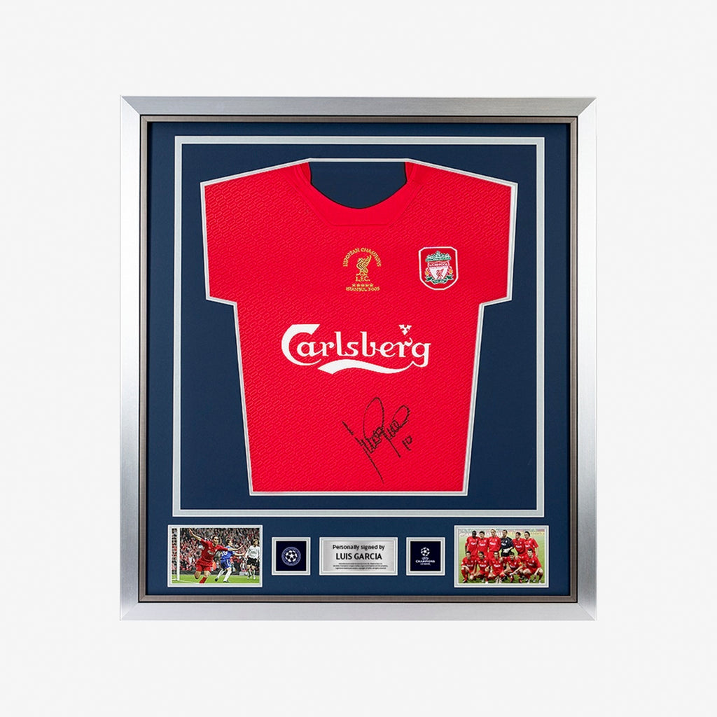 LFC Garcia UCL Istanbul Hero Signed Framed Shirt