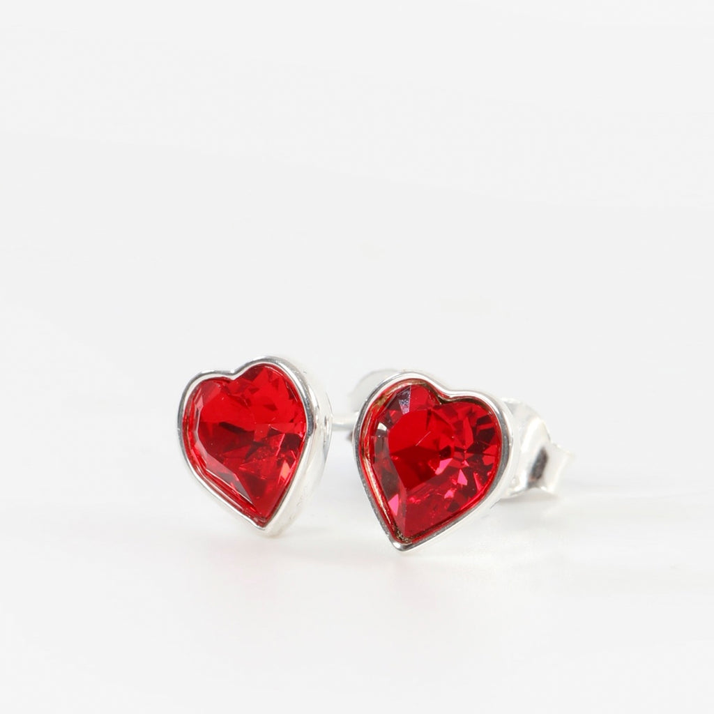 LFC Swarovski Heart Earrings Pair