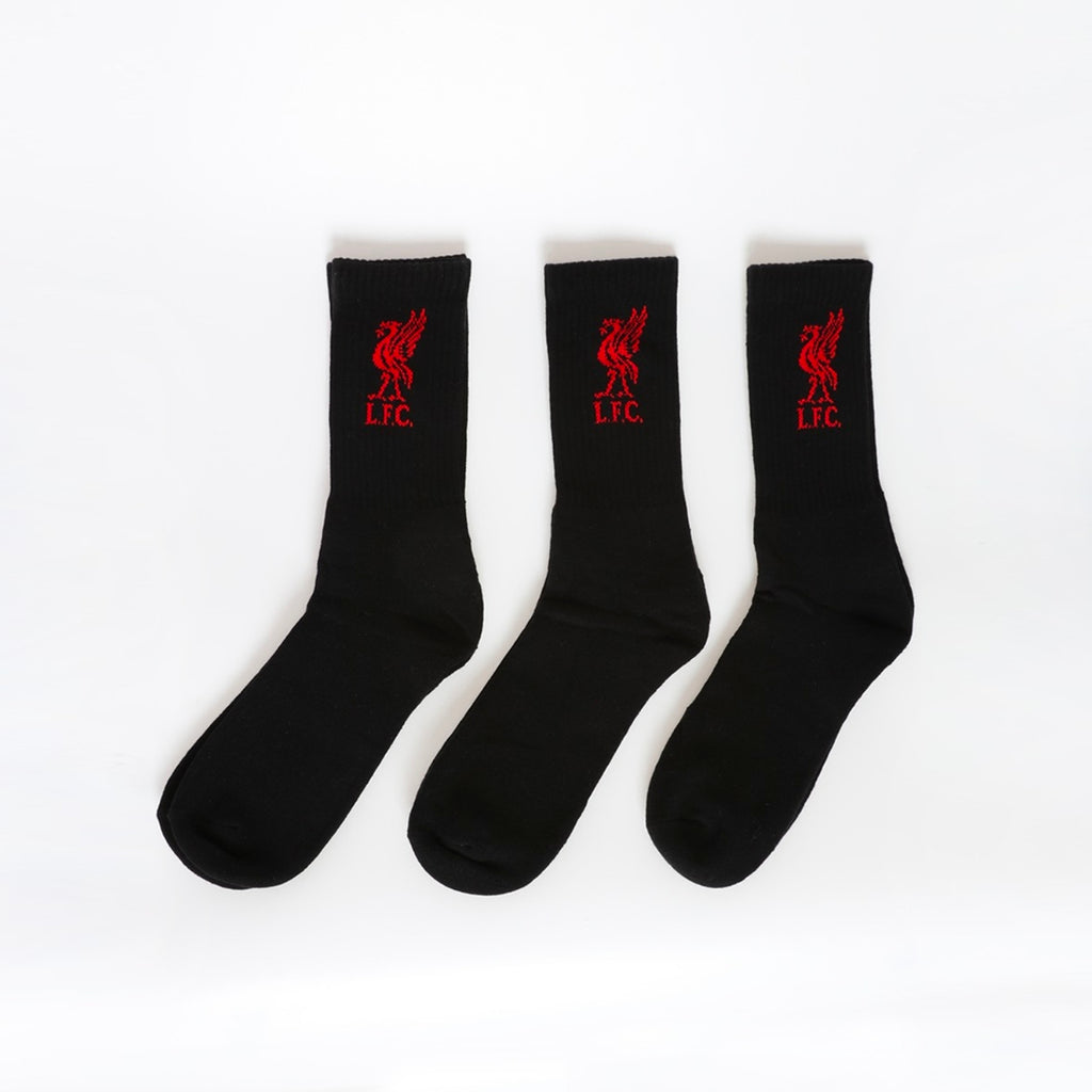 LFC Adults 3 Pack Socks Black