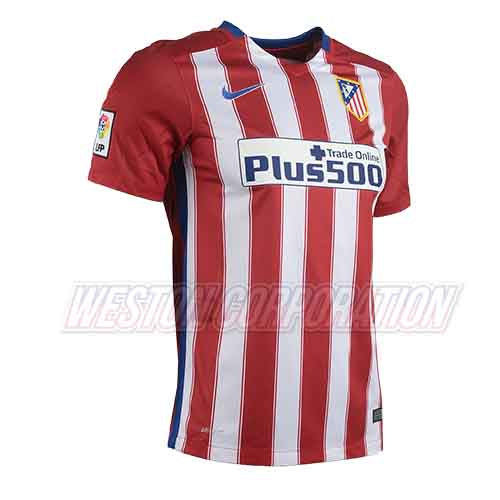Atletico Madrid Adult 2015-16 SS Home Shirt