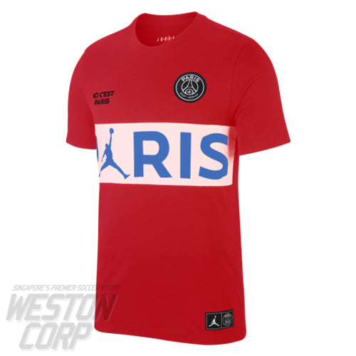 Red psg top jordan