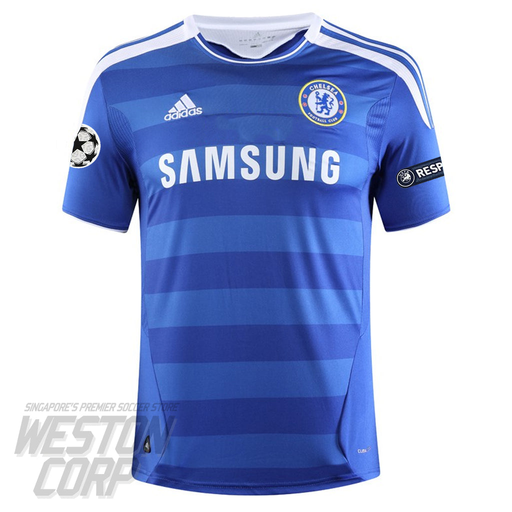 Chelsea FC Adult 2011/12 SS Home Shirt w/ UCL Badges