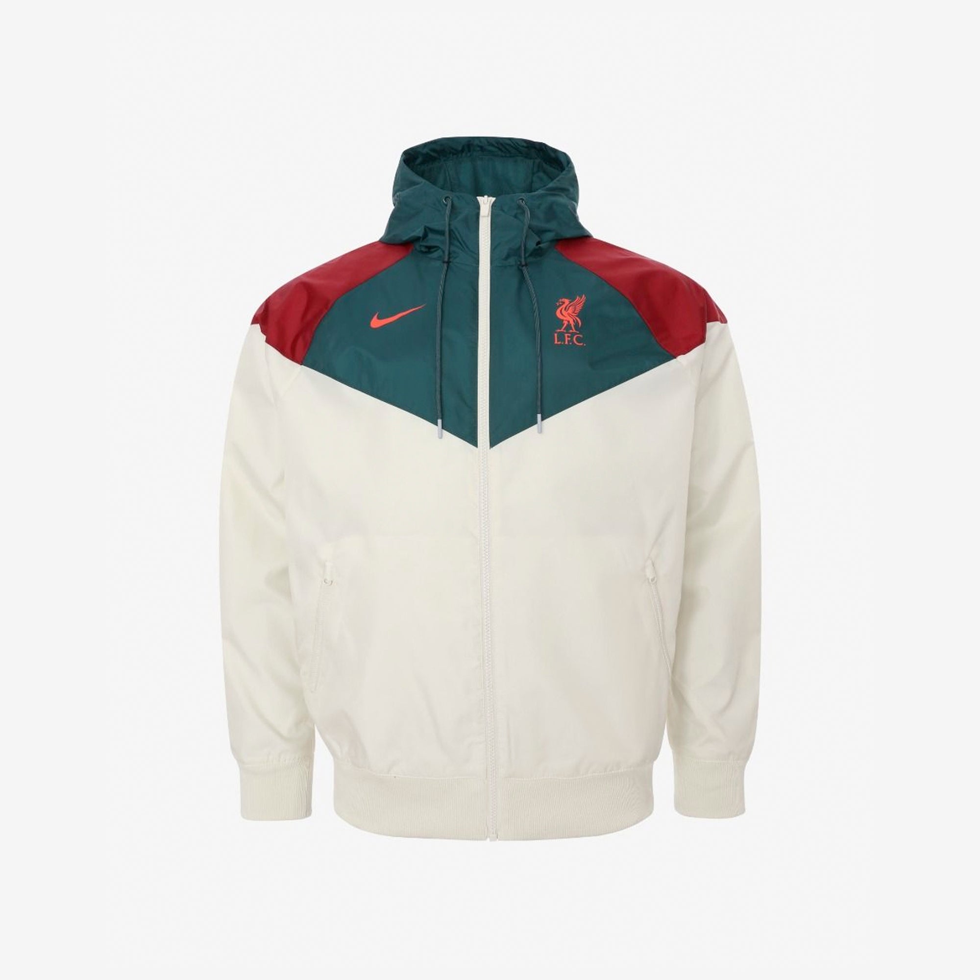 lfc nike mens fossil hooded windrunner