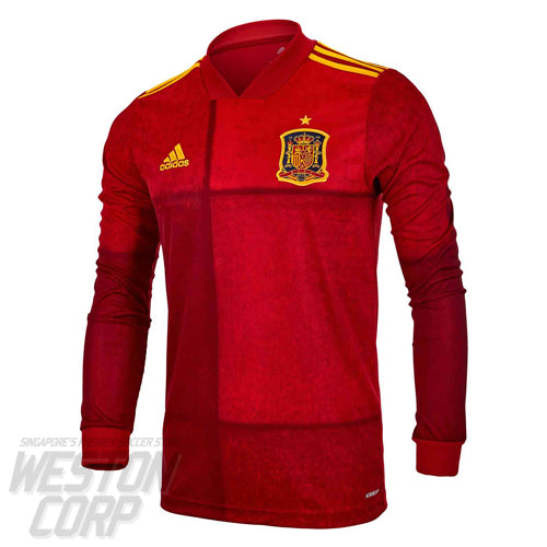 Spain Adult Euro 2020 LS Home Shirt