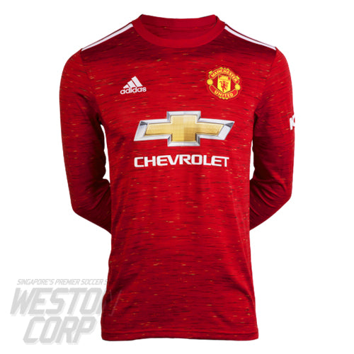 Manchester United Adult 2020-21 LS Home Shirt
