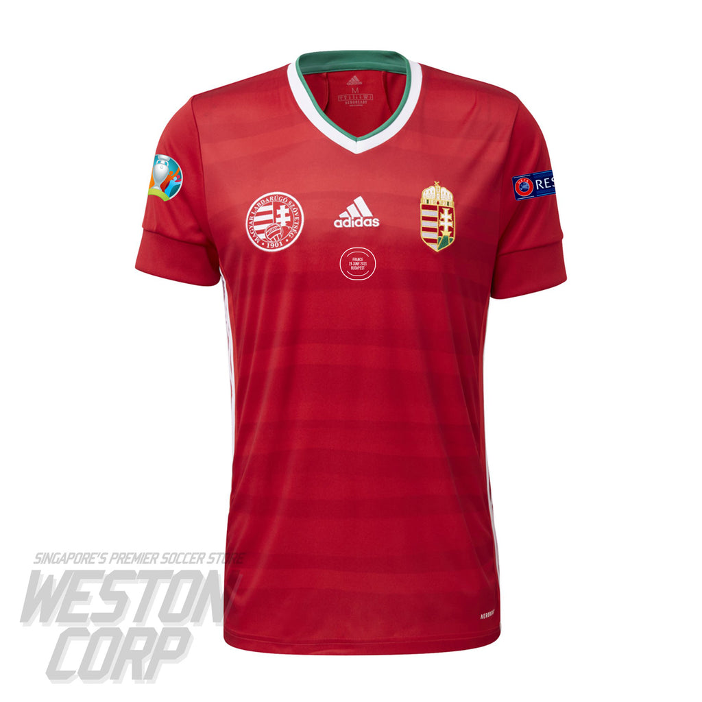 Hungary Adult Euro 2021 Home Jersey w/ Euro Badges and Match Details