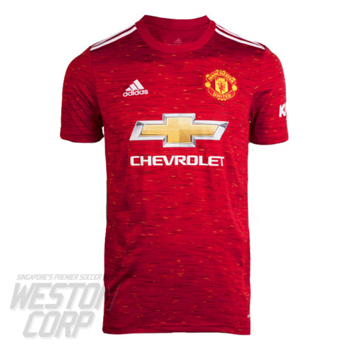 Manchester United Adult 2020 21 SS Home Shirt Weston Corporation