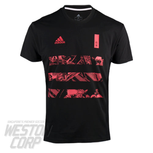 Captain Tsubasa Tee (Black-Pink)