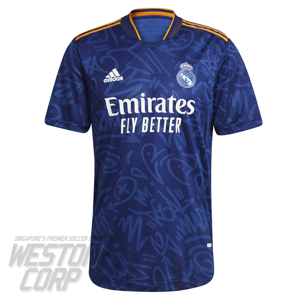Real Madrid Adult 2021-22 SS Away Authentic Shirt