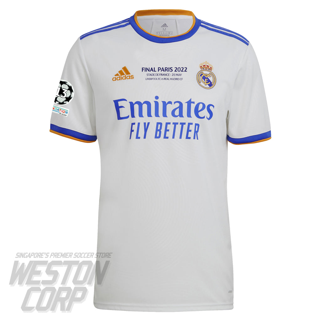 Real Madrid Adult 21/22 SS Home UCL Final 2022 Insignia Shirt