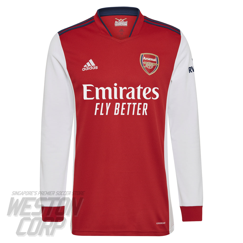 Arsenal Adult 2021-22 LS Home Shirt