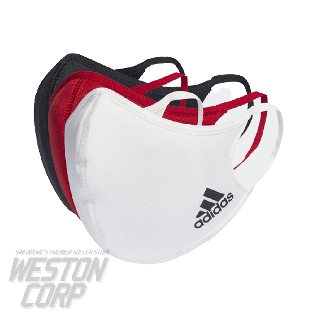 adidas 3-pc Face Cover Badge of Sport (White/Red/Black)