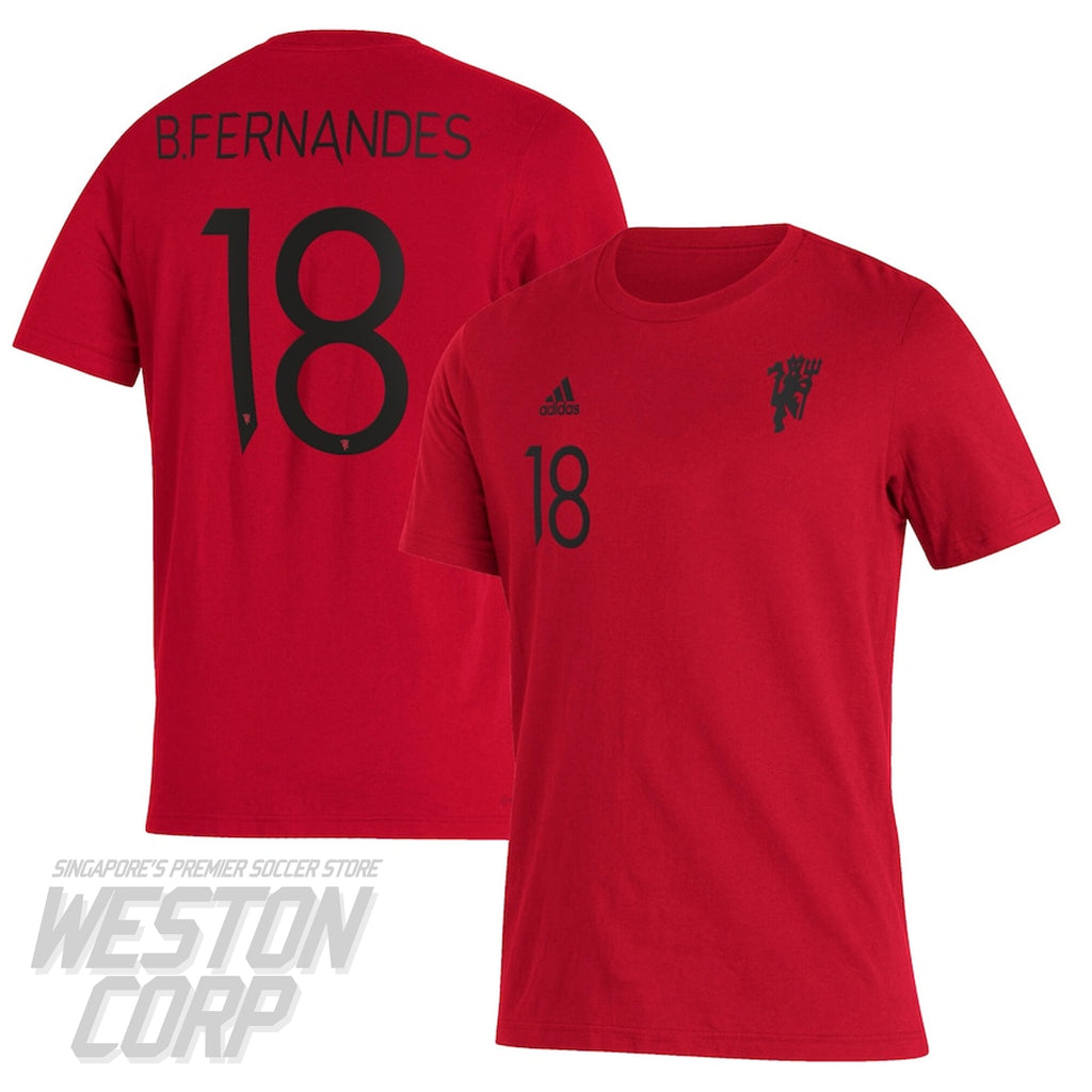 Manchester United Adult Tee (Fernandes - Red)