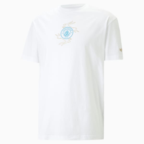 Manchester City Adult 2023 CNY Graphic Tee (White/Teal)